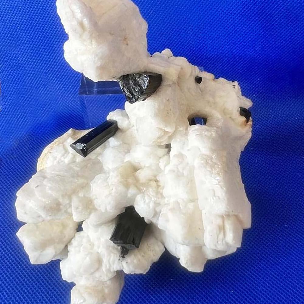 Gorgeous Schorl Tourmaline Cluster With Albite From Afghanistan