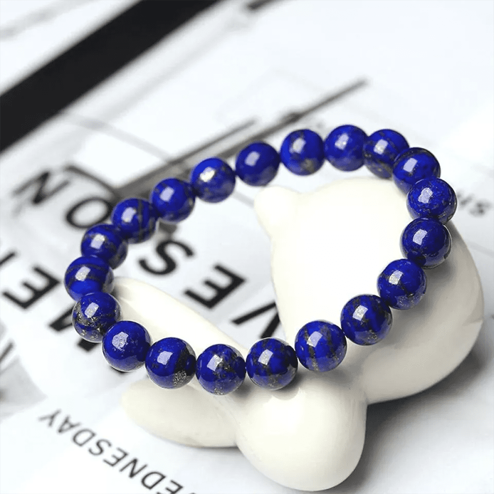 Pure Natural AAA Lapis lazuli 8mm beads bracelet - Image 2